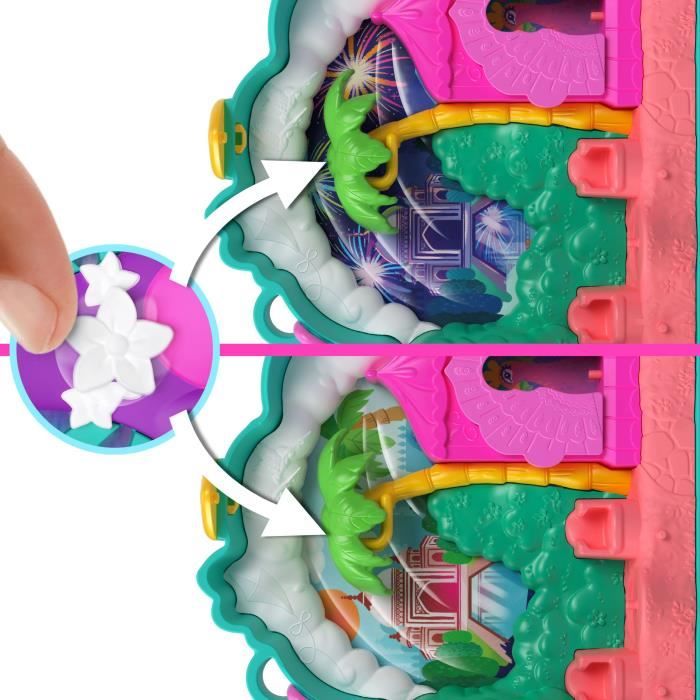 Polly Pocket-Le Jardin du Paon-Coffret 2 mini-figurines et animaux HWN97