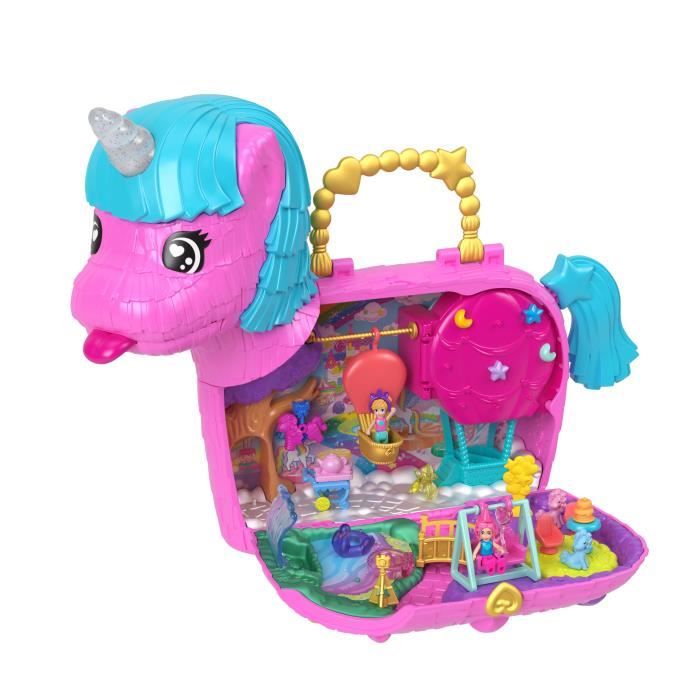 Polly Pocket-Les licornes font la fete-Coffret avec 2 mini-figurines HYD96