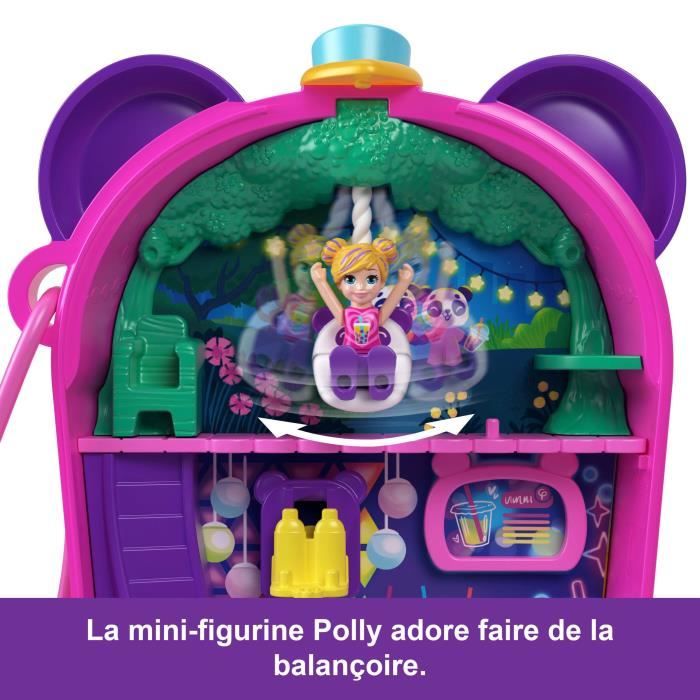 Polly Pocket-Panda Bubble Tea-Coffret avec 2 mini-figurines et panda HWN95