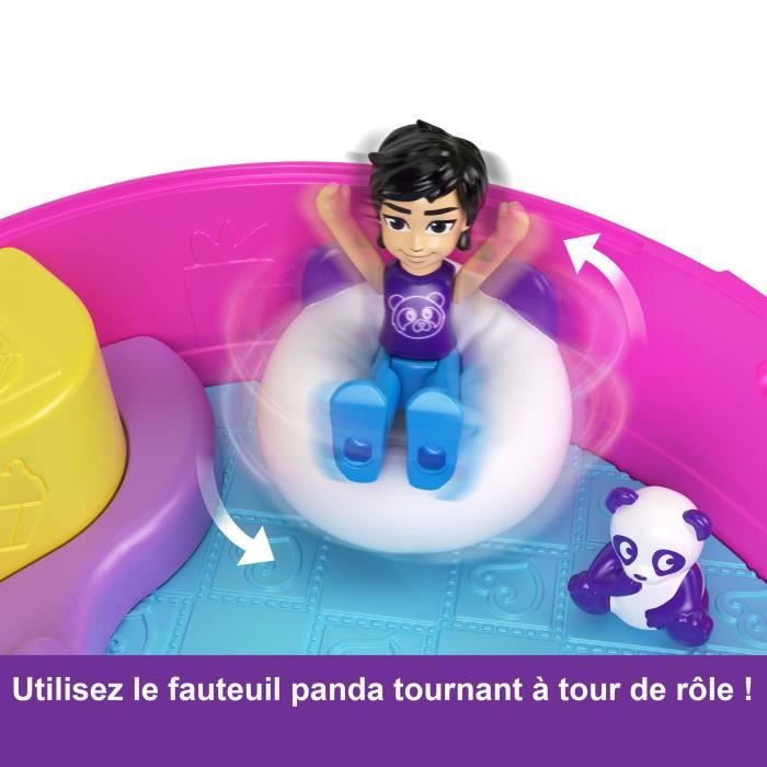 Polly Pocket-Panda Bubble Tea-Coffret avec 2 mini-figurines et panda HWN95