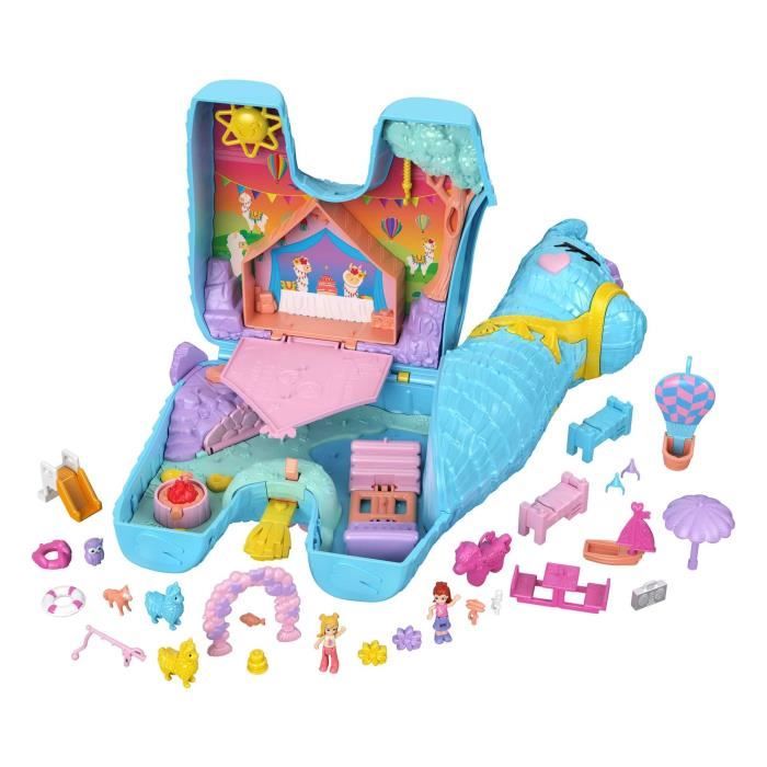 Polly Pocket-Soirée Pyjama-Grand Coffret Lama Surprises des 4 ans HHX74