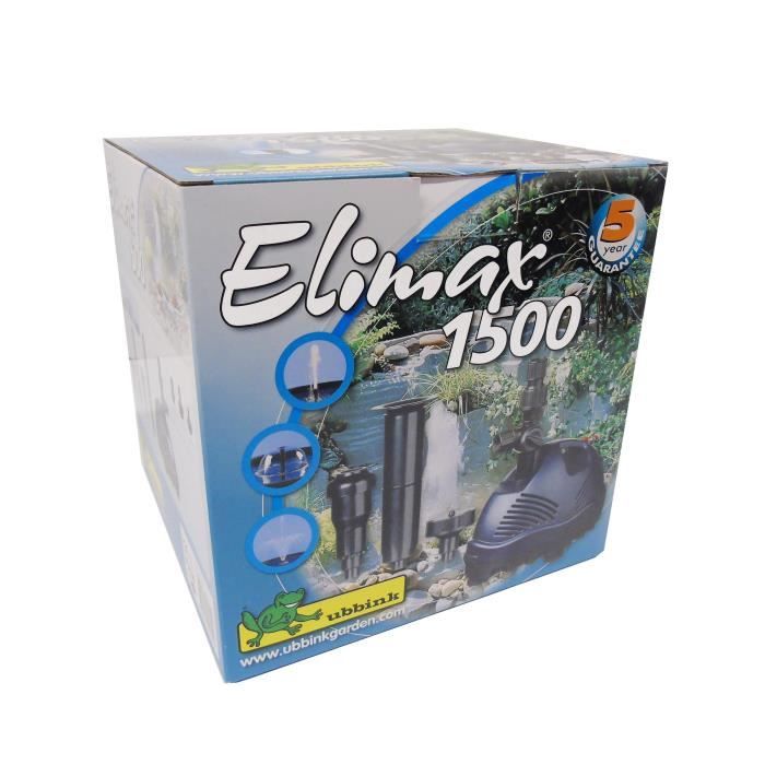 Pompe de bassin UBBINK Elimax 1500 - Débit 1500l/h UBBINK