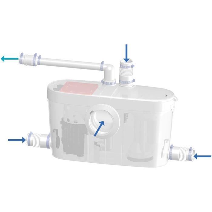 Pompe de relevage eaux usées avec 4 entrées SFA Saniaccess 3