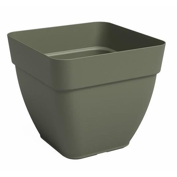 Pot - ARTEVASI - CAPRI CAMPANA - Carrée - Vert sec - L36,5 x P36,5 x H33,5 cm ARTEVASI