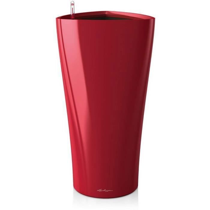 Pot de fleur Delta Premium 40 - LEC - Rouge - Plastique - Avec réserve d’eau