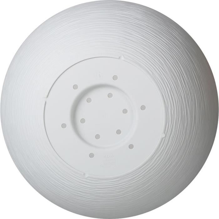 Pot de fleur EDA Plastique Rond Graphit Up Blanc cérusé Ø 40 cm 14,9 L EDA PLASTIQUE