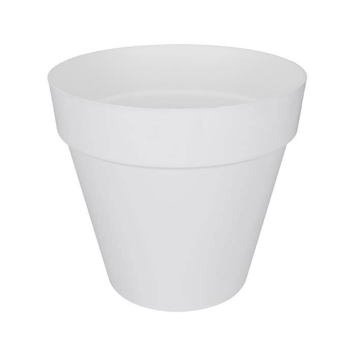 Pot de fleur Elho Plastique Rond Loft Urban Blanc Ø 50 x H.44 cm 48 l ELHO GIVE Room TO Nature