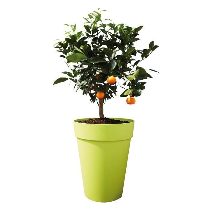 Pot de fleur Elho Plastique Rond Loft Urban Gris anthracite Ø 34 x 45,6 cm 23 l ELHO GIVE Room TO Nature