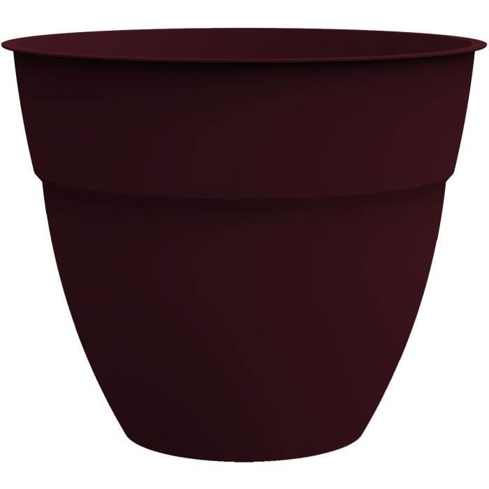 Pot de Fleur OSAKA Ø 40 cm - Volume 28,3 L - Rouge bourgogne - EDA EDA PLASTIQUE