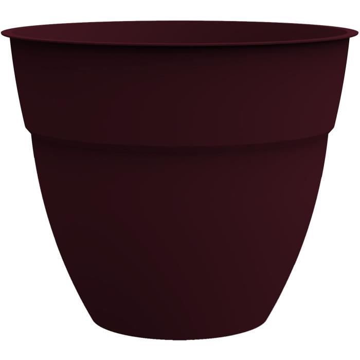 Pot de Fleur Rond Osaka EDA - Ø 50 cm - Volume 57 L - Rouge Bourgogne EDA PLASTIQUE