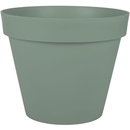 Pot de fleur rond Toscane - EDA PLASTIQUE - Ø 48 x H39 cm - 43 L - Vert laurier