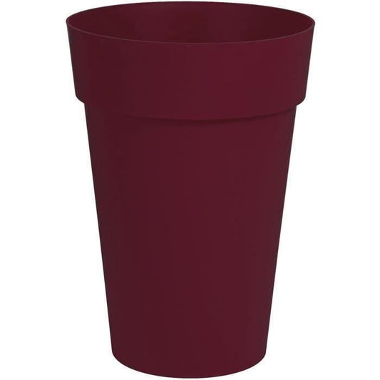 Pot de Fleur Vase Haut TOSCANE - EDA - Ø 46 cm - Volume 67 L - Rouge bourgogne EDA PLASTIQUE