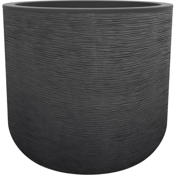 Pot de fleurs - EDA PLASTIQUE - Graphit'Up - 50 cm - 67 L - Gris anthracite EDA PLASTIQUE