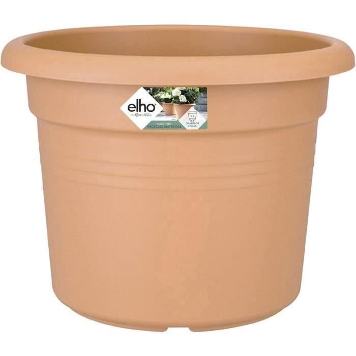 Pot De Fleurs Rond GREEN BASICS - Plastique  - Ø40 - Terre cuite doux ELHO