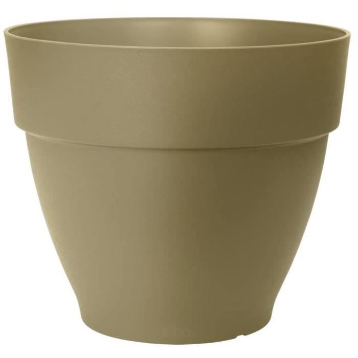 Pot De Fleurs Rond VIBIA - Plastique Réservoir - Ø47 - Vert ELHO