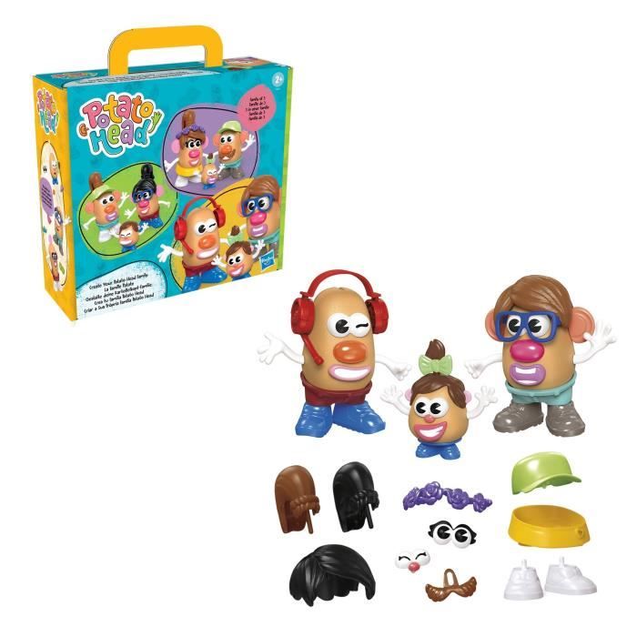 Potato Head coffret La famille Patate avec 44 pieces jouets préscolaires créatifs pour tout-petits pour filles