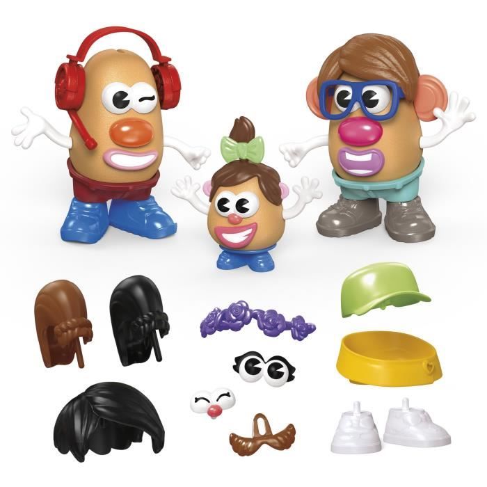 Potato Head coffret La famille Patate avec 44 pieces jouets préscolaires créatifs pour tout-petits pour filles