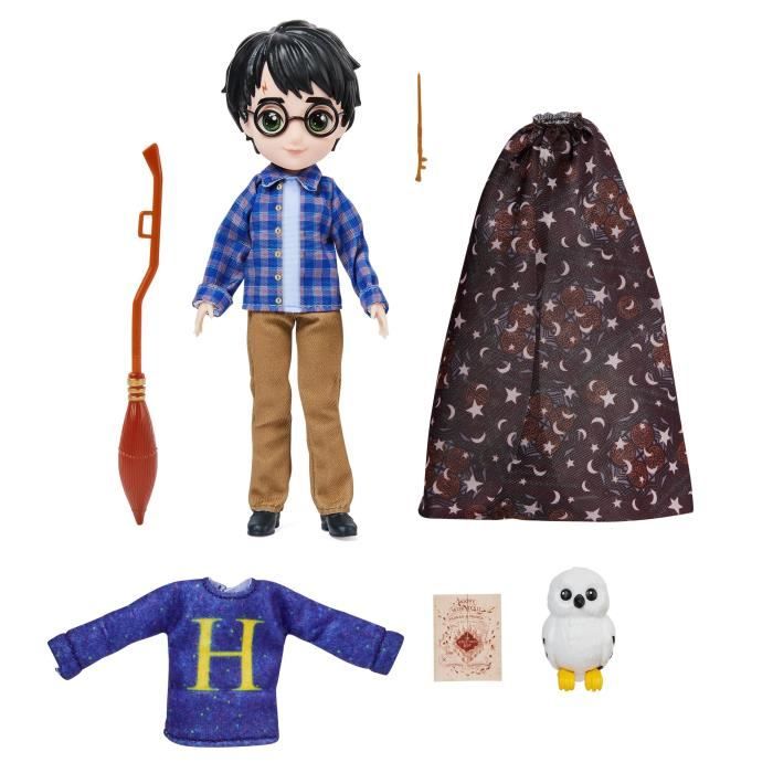 Poupée Harry Potter 20 cm avec 2 tenues et 5 accessoires - Spin Master