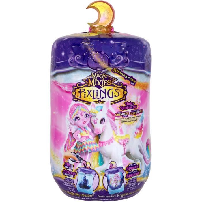 Poupée Pixling Unia et Cosmic - MAGIC MIXIES - Poupée et licorne en flacon avec ingrédients