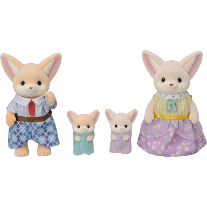 Poupée - SYLVANIAN FAMILIES - Famille Fennec - Multicolore - Articulée et habillée avec soin