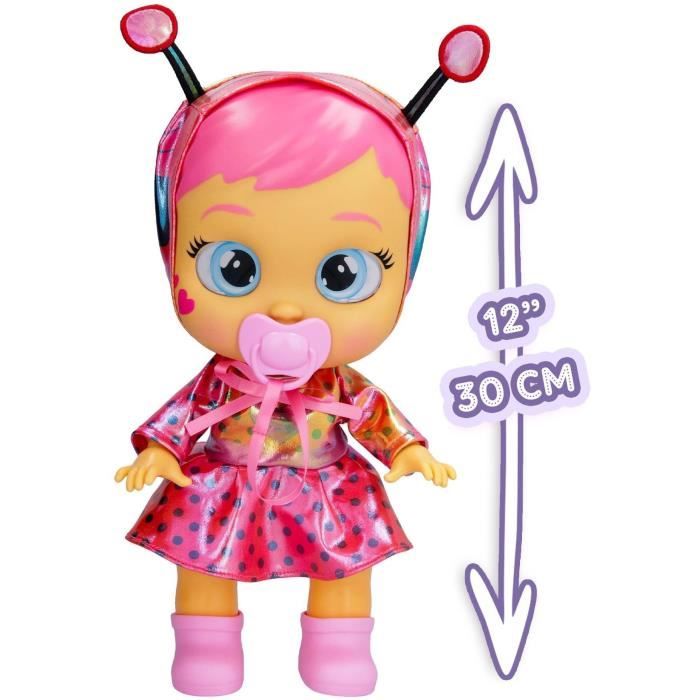 Poupon Cry Babies Stars - Lady - IMC TOYS - 911383 - 30cm - Etoiles LED - Fonctions de pleurs - Rose