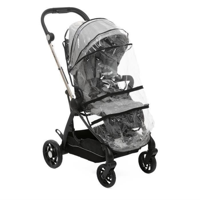 Poussette compacte CHICCO One4Ever Silverleaf - Poussette citadine - Mixte - mois - Naissance - Gris