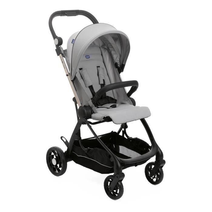 Poussette compacte CHICCO One4Ever Silverleaf - Poussette citadine - Mixte - mois - Naissance - Gris