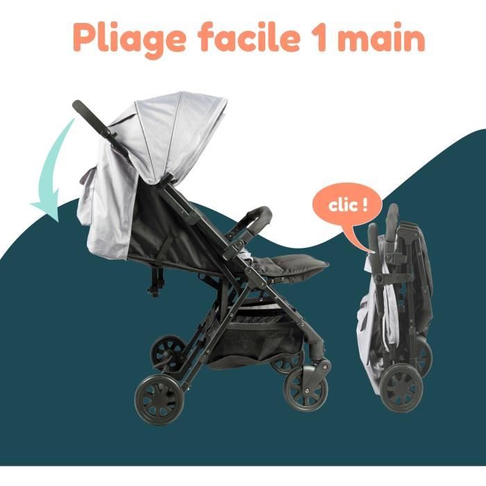 Poussette double BAMBISOL - Pour jumeaux et pour enfants d’âge rapprochés de la naissance a 36 mois