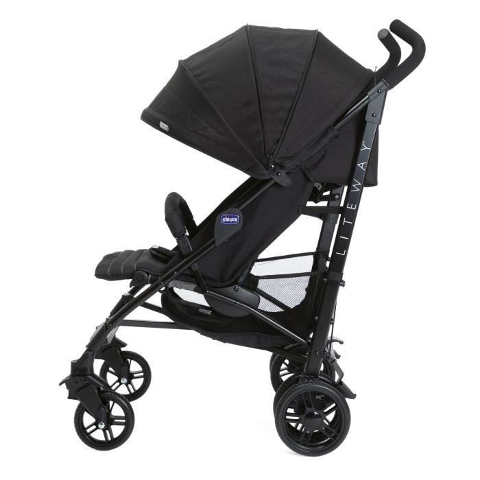 Poussette Liteway 4 Jet Black - CHICCO - Poussette citadine - Mixte - Jusqu’a 22 kg - Bébé