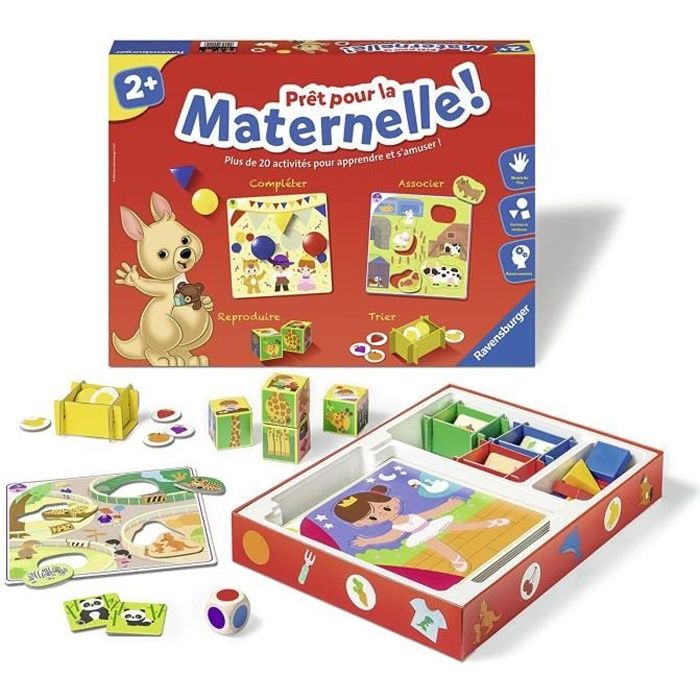 Pret pour la maternelle! Coffret complet éducatif - 20 activités - Préparation Programme Maternelle - Ravensburger