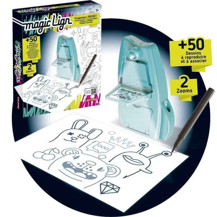 Projecteur Pocket Magic Lign - Dessins et Coloriages - Lansay - Des 5 ans