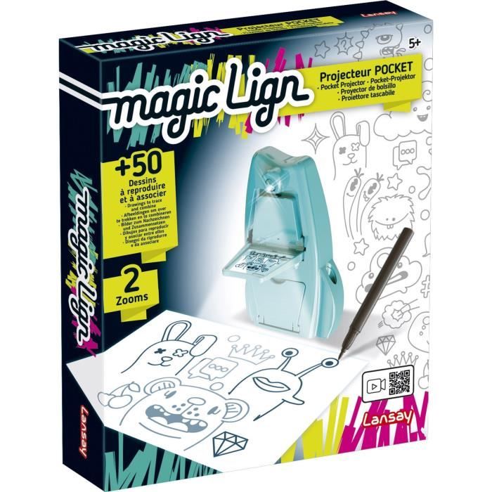 Projecteur Pocket Magic Lign - Dessins et Coloriages - Lansay - Des 5 ans