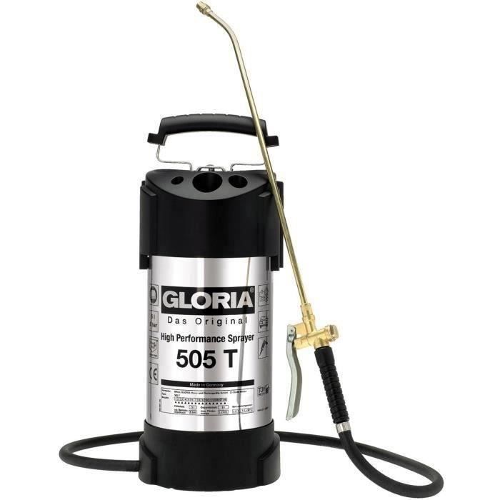 Pulvérisateur - GLORIA - 505 T - 5L - Acier inoxydable - 6 bars GLORIA