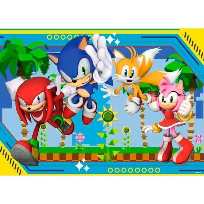 Puzzle 100 pieces XXL Sonic Knuckles Sonic Tails et Amy / Sonic Des 6 ans Puzzle de qualité supérieure 12001134