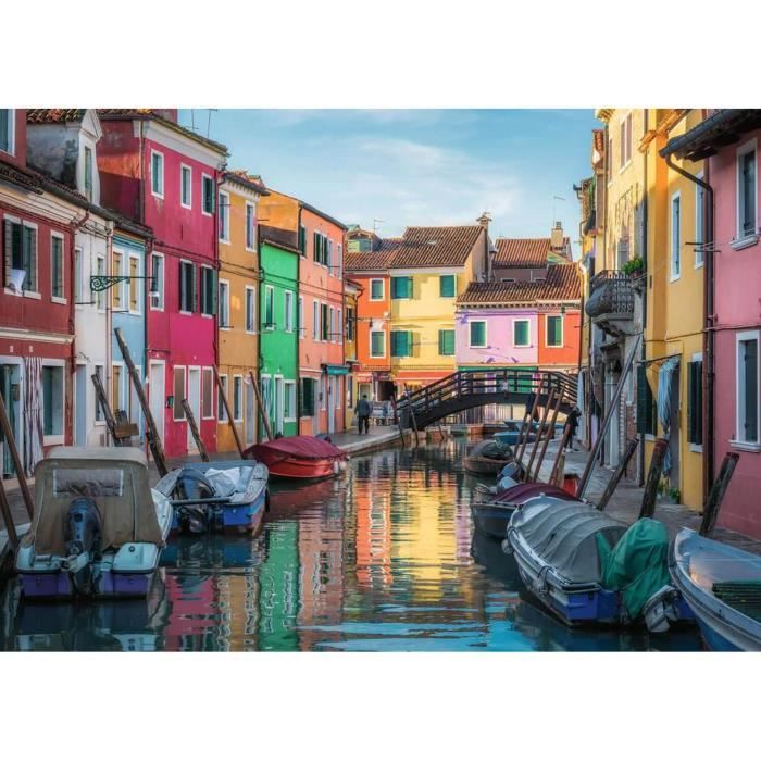 Puzzle 1000 pieces Burano Italie - Ravensburger - Architecture et monument - Adultes et enfants des 14 ans