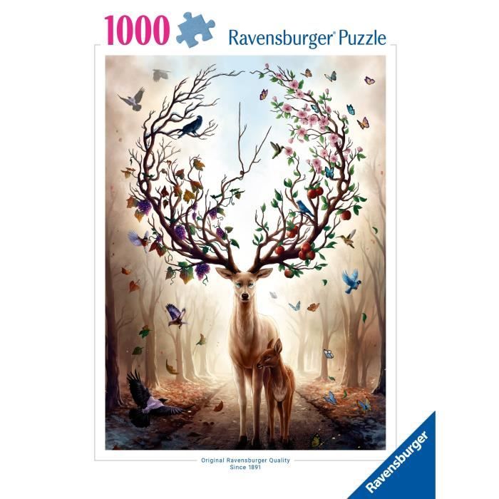 Puzzle 1000 pieces Cerf Fantaisie Adultes et enfants dés 14 ans Puzzle de qualité supérieure 12000459 Ravensburger