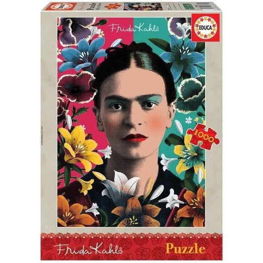 Puzzle 1000 pieces Frida Kahlo - EDUCA - Theme Humains personnages et célébrités - Multicolore