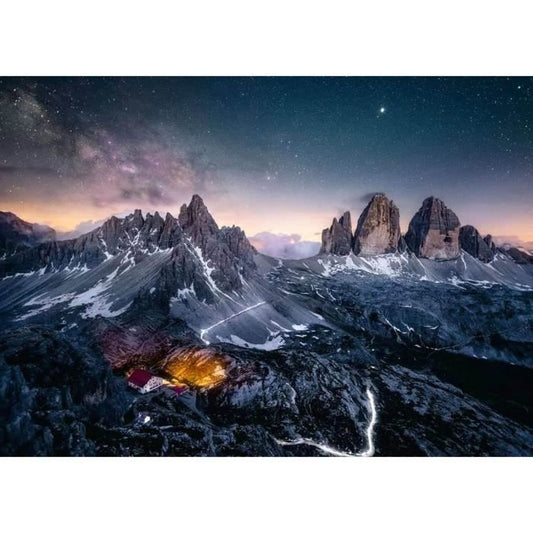 Puzzle 1000 pieces Les Tre Cime di lavaredo Dolomites (Puzzle Highlights) - Adultes enfants - Paysages - 17318