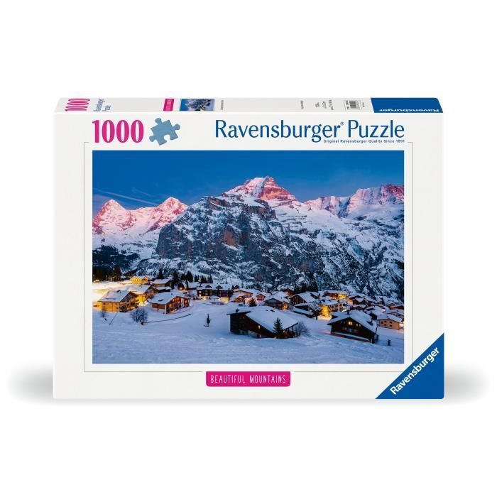 Puzzle 1000 pieces LOberland bernois Mürren (Highlights) Adultes & enfants Des 14 ans Puzzle de qualité supérieure