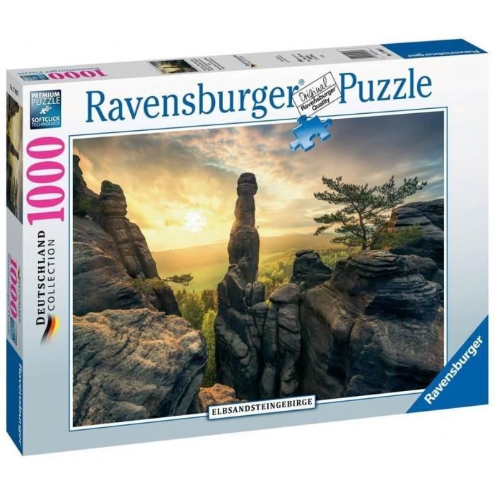 Puzzle 1000 pieces Monolithe Montagnes de gres de l’Elbe - Adultes et enfants des 14 ans - 17093 - Ravensburger