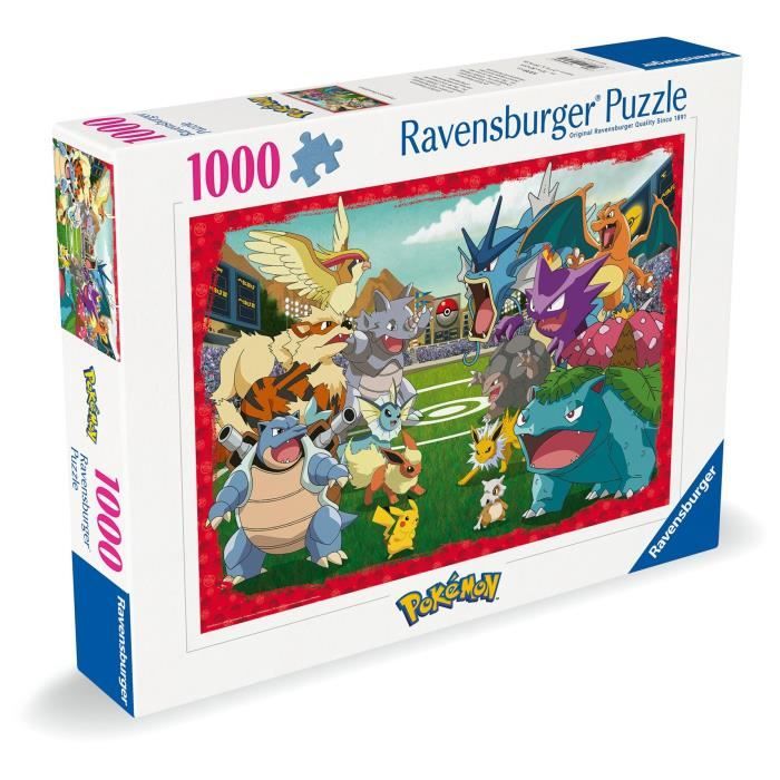 Puzzle 1000 pieces Pokémon l’affrontement Adultes et enfants dés 14 ans Puzzle de qualité supérieure 12000628