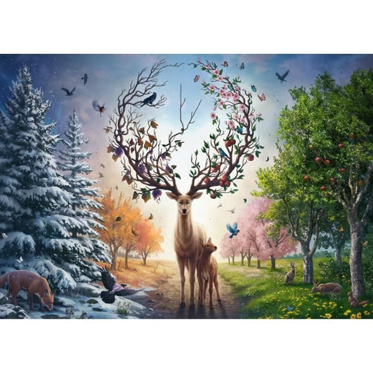 Puzzle 1000pieces Cerf Fantastique Adultes&enfants des 14ans Puzzle de qualité supérieure 12001088 Edition 50 ans