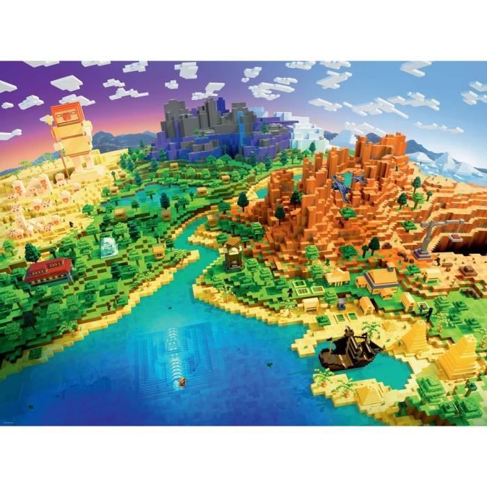 Puzzle 1500 pieces Le monde de Minecraft 17189 Ravensburger