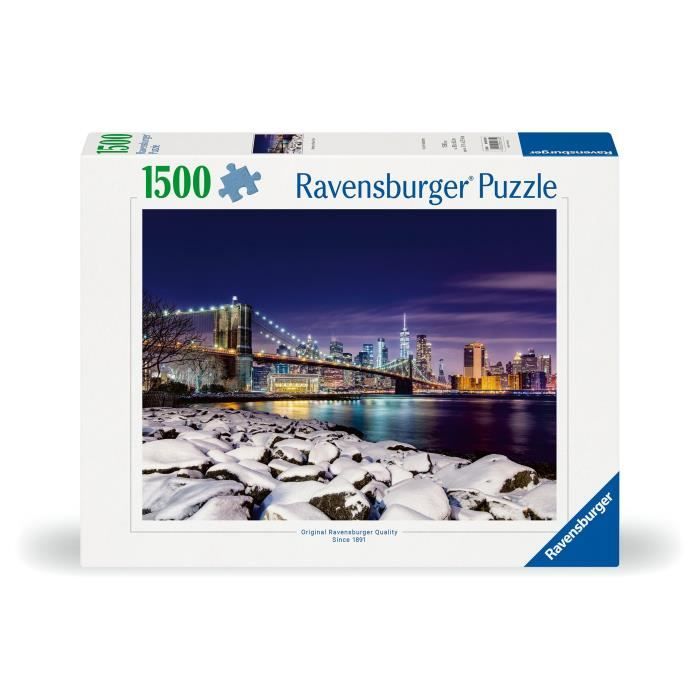 Puzzle 1500 pieces New York en hiver Adultes & enfants des 14 ans Puzzle de qualité supérieure 80x60cm 12000734