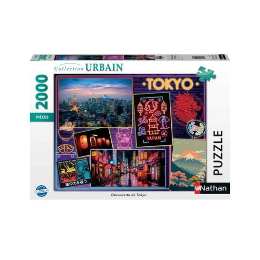 Puzzle 2000 pieces Découverte de Tokyo Nathan 12001091 A partir de 14 ans