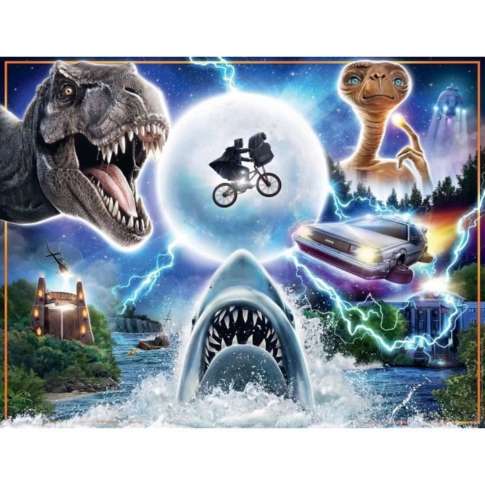 Puzzle 2000 pieces Les films cultes d’Universal - Ravensburger - Cinéma - Adulte - Multicolore