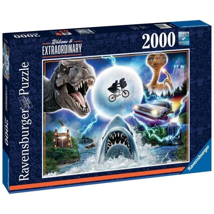 Puzzle 2000 pieces Les films cultes d’Universal - Ravensburger - Cinéma - Adulte - Multicolore