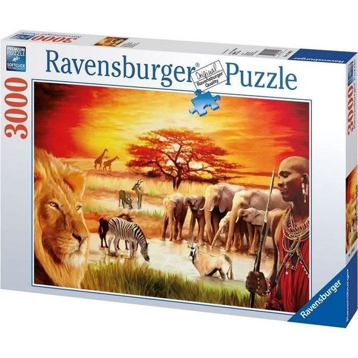 Puzzle 3000 pieces La fierté du Massai Adultes et enfant Paysage et nature Des 14 ans Ravensburger