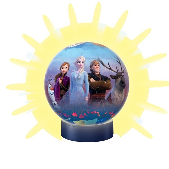 Puzzle 3D Ball La Reine des Neiges 2 illuminé - Ravensburger - Enfant 6 ans