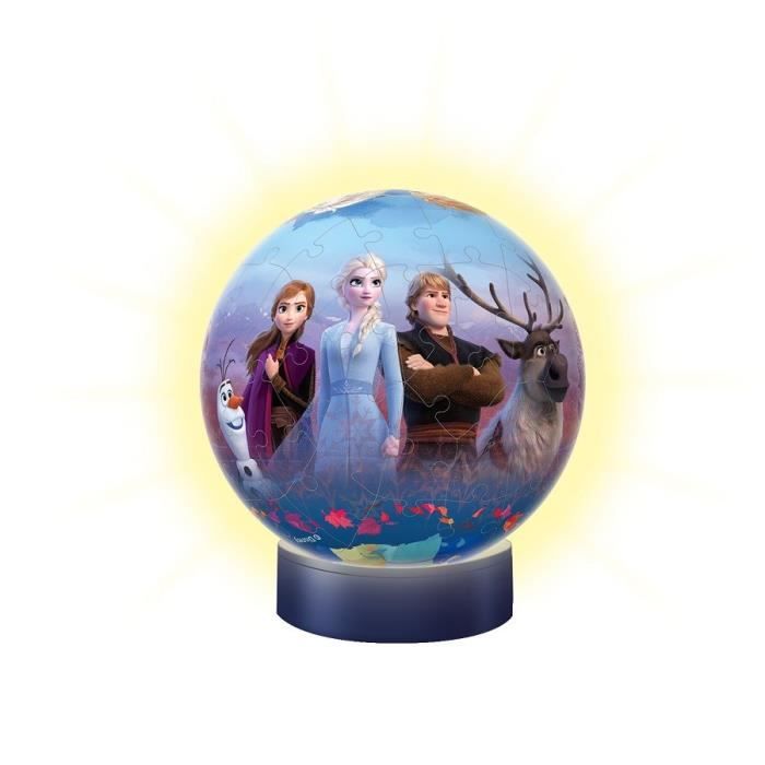 Puzzle 3D Ball La Reine des Neiges 2 illuminé - Ravensburger - Enfant 6 ans